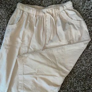 Khaki Capri with Drawstring